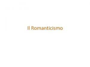 Romanticismo inghilterra