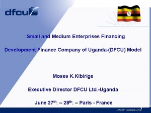 Small and Medium Enterprises Financing Development Finance Company