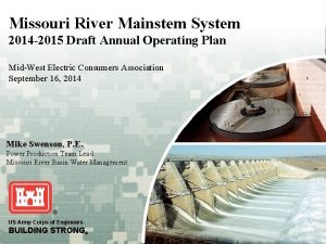 Missouri River Mainstem System 2014 2015 Draft Annual