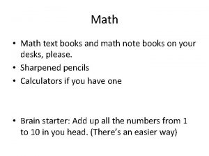 Math Math text books and math note books
