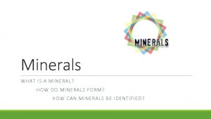 Mineral are