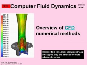 CFD 2 Computer Fluid Dynamics 2181106 E 181107