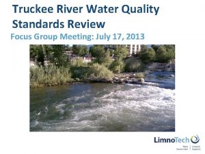 Truckee River Water Quality Standards Review Focus Group