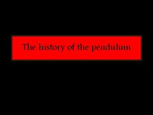 Law of pendulum galileo