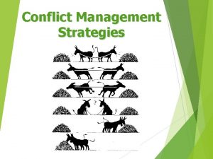 Conflict management exercises