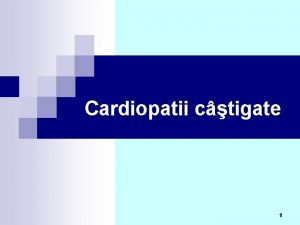 Cardiopatii ctigate 1 MIOCARDITA ACUT Definiia Este un