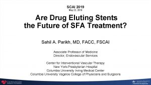 SCAI 2019 May 22 2019 Are Drug Eluting