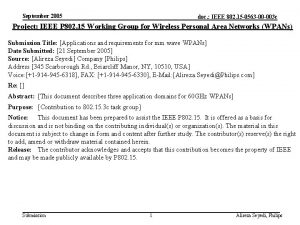 September 2005 doc IEEE 802 15 0563 00