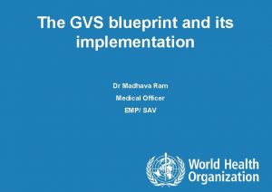 Global vaccine safety blueprint