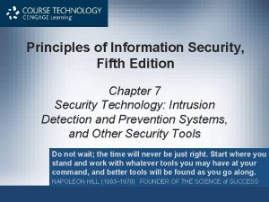 Principles of Information Security Fifth Edition Chapter 7