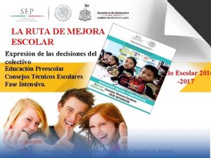 LA RUTA DE MEJORA ESCOLAR Expresin de las