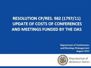 RESOLUTION CPRES 982 179711 UPDATE OF COSTS OF