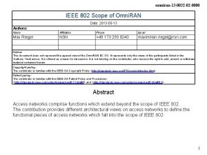 omniran13 0032 02 0000 IEEE 802 Scope of