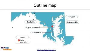 Outline map Towson Rockville Baltimore City Upper Marlboro