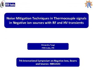 Noise Mitigation Techniques in Thermocouple signals in Negative