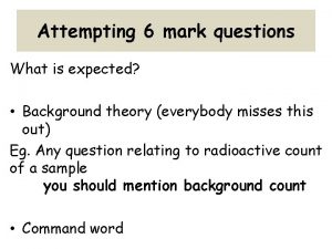 6 mark questions