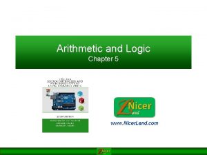 Arithmetic and Logic Chapter 5 www Nicer Land