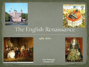 The English Renaissance 1485 1660 Holt Mc Dougal