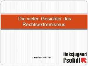 Die vielen Gesichter des Rechtsextremismus Christoph Hhl fr