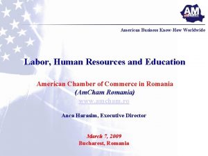 American Business KnowHow Worldwide Labor Human Resources and