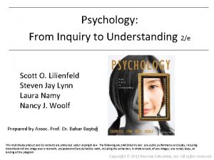 Psychology From Inquiry to Understanding 2e Scott O