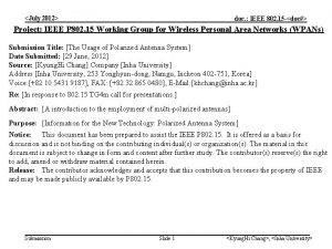 July 2012 doc IEEE 802 15 doc Project