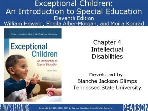 Exceptional Children An Introduction to Special Education Eleventh
