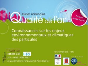 Connaissances sur les enjeux environnementaux et climatiques des