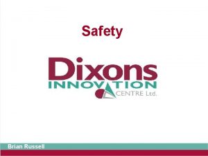 Safety Brian Russell Exam expectations This topic is