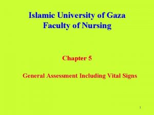 Islamic University of Gaza Faculty of Nursing Chapter