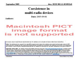 September 2005 doc IEEE 802 11 050932 r