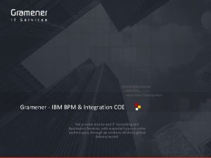 Ibm center of excellence