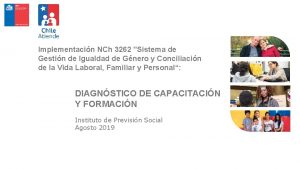 Implementacin NCh 3262 Sistema de Gestin de Igualdad