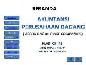 BERANDA SK KD INDIKATOR MATERI CONTOH SOAL UJI