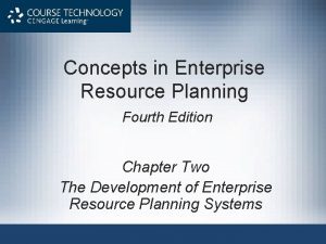 Concepts in Enterprise Resource Planning Fourth Edition Chapter