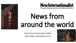 News from around the world New Internationalist Easier