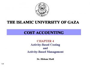 Simple costing system