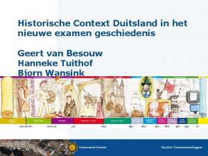 Historische Context Duitsland in het nieuwe examen geschiedenis