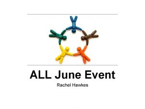 ALL June Event Rachel Hawkes Joined up Integrating