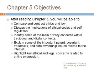 Chapter 5 Objectives 5 2 After reading Chapter