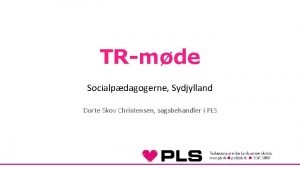 TRmde Socialpdagogerne Sydjylland Dorte Skov Christensen sagsbehandler i