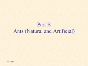 Part B Ants Natural and Artificial 6112021 1