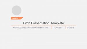 BUSINESS Pitch Presentation Template Amazing Business Pitch Deck