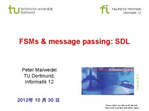 technische universitt dortmund fakultt fr informatik 12 Peter