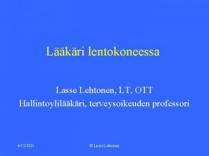 Hannu lehtonen lääkäri