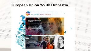 European Union Youth Orchestra Summer Concerts 2015 Summer