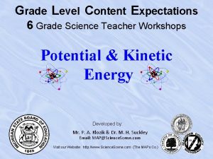 Grade Level Content Expectations 6 Grade Science Teacher