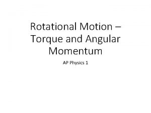 Ap physics 1 angular momentum