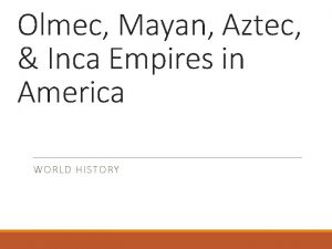 Aztec inca and maya map