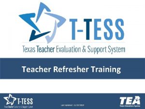 T-tess reinforcement and refinement examples